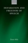 Image for Defamation and freedom of speech