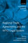 Image for Regional Trade Agreements and the WTO Legal System
