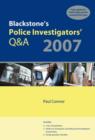 Image for Blackstone&#39;s police investigator&#39;s Q&amp;A 2007