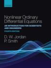 Image for Nonlinear ordinary differential equations  : an introduction for scientists and engineers