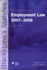 Image for Blackstone&#39;s Statutes on Employment Law 2007-2008