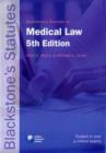 Image for Blackstone&#39;s Statutes on Medical Law