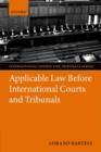 Image for Applicable Law Before International Courts and Tribunals