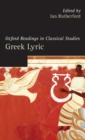 Image for Oxford Readings in Greek Lyric Poetry
