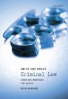 Image for Smith and Hogan Criminal Law: Cases and Materials