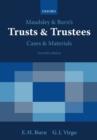 Image for Maudsley and Burn&#39;s Trusts and Trustees Cases and Materials