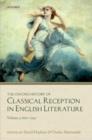 Image for The Oxford History of Classical Reception in English Literature