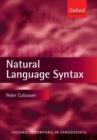 Image for Natural Language Syntax