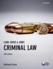 Image for Card, Cross &amp; Jones Criminal Law