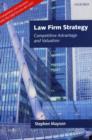 Image for Law firm strategy  : competitive advantage and valuation