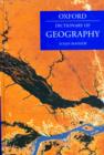 Image for A Dictionary of Geography