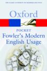 Image for Pocket Fowler&#39;s Modern English Usage