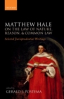 Image for Matthew Hale: On the Law of Nature, Reason, and Common Law