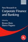 Image for New Research in Corporate Finance and Banking