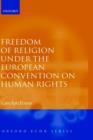 Image for Freedom of Religion under the European Convention on Human Rights