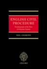 Image for English civil procedure  : fundamentals of the new civil justice system