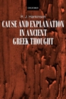 Image for Cause and Explanation in Ancient Greek Thought