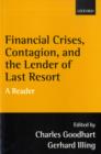 Image for Financial crises, contagion, and the lender of last resort  : a reader