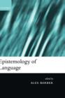 Image for Epistemology of Language