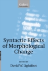 Image for Syntactic effects of morphological change