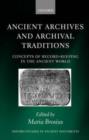 Image for Ancient Archives and Archival Traditions