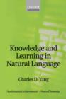 Image for Knowledge and Learning in Natural Language