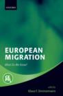 Image for European migration  : what do we know?