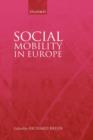 Image for Social mobility in Europe