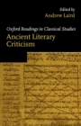 Image for Ancient Literary Criticism