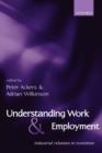 Image for Understanding work and employment  : industrial relations in transition