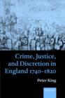 Image for Crime, Justice and Discretion in England 1740-1820