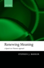 Image for Renewing Meaning