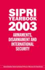 Image for SIPRI yearbook 2003  : armaments, disarmament and international security