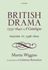 Image for British Drama 1533-1642: A Catalogue