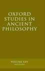 Image for Oxford Studies in Ancient Philosophy volume XXV
