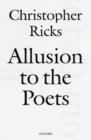Image for Allusion to the Poets