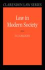 Image for Law in modern society