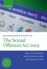 Image for Blackstone&#39;s Guide to the Sexual Offences Act 2003
