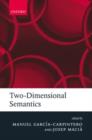 Image for Two-Dimensional Semantics