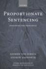 Image for Proportionate sentencing  : exploring the principles