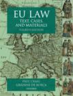 Image for EU law  : text, cases, and materials