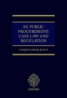 Image for EC Public Procurement: Case Law and Regulation