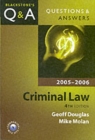Image for Criminal Law 2005/2006