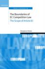 Image for The boundaries of EC competition law  : the scope of Article 81