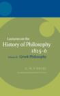 Image for Hegel: Lectures on the History of Philosophy 1825-6