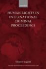 Image for Human Rights in International Criminal Proceedings