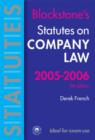Image for Statutes on Company Law 2005-2006