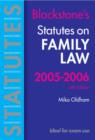 Image for Statutes on Family Law 2005-2006