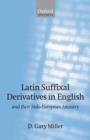 Image for Latin Suffixal Derivatives in English