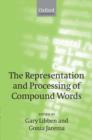Image for The Representation and Processing of Compound Words